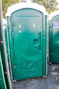 Portable plastic toilet unit ** Holes drilled in tank **