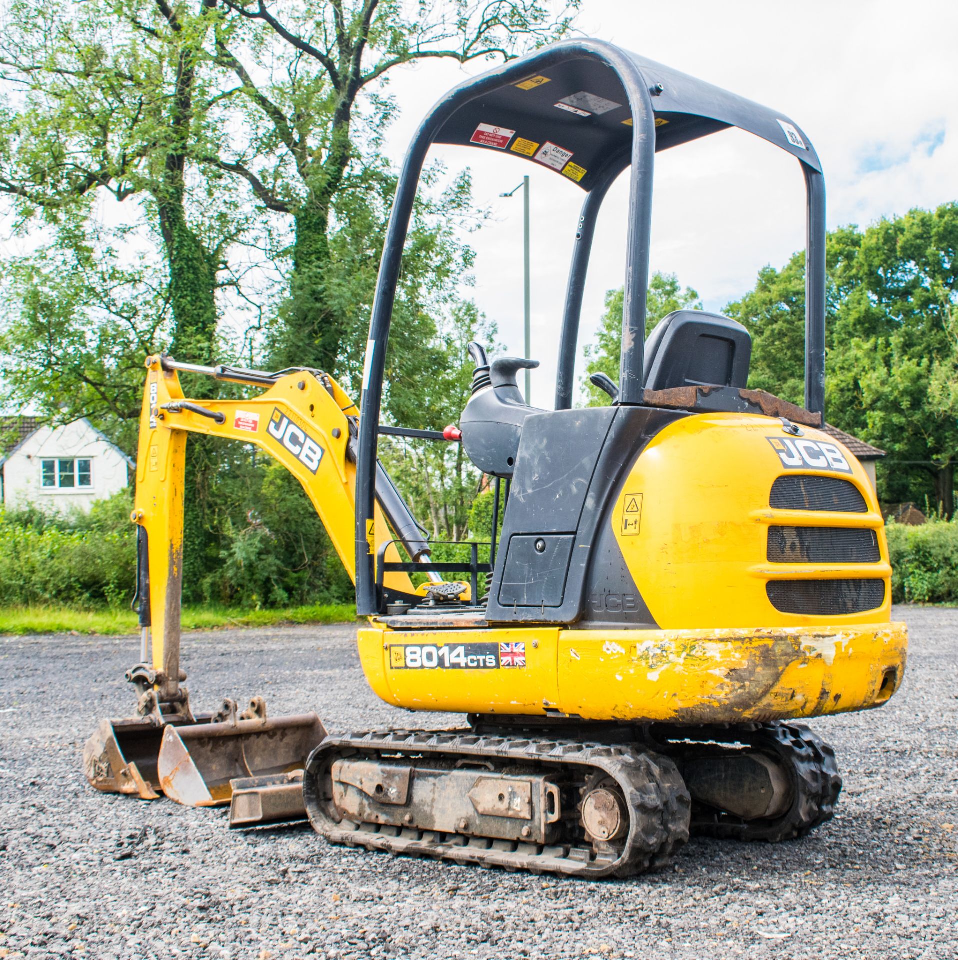 JCB 8014 CTS 1.4 tonne rubber tracked mini excavator Year: 2014 S/N: 70475 Recorded Hours: 1611 - Image 4 of 18