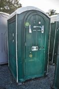 Portable plastic toilet unit ** Holes drilled in tank **