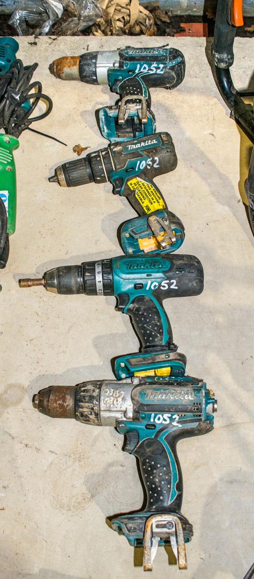 4 - Makita cordless drill ** No chargers or batteries **