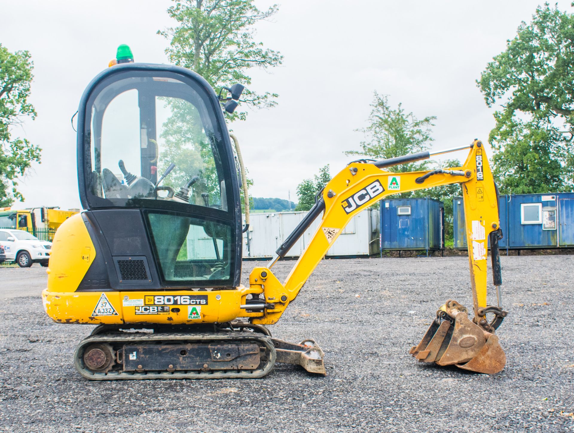 JCB 8016 CTS 1.6 tonne rubber tracked mini excavator Year: 2014 S/N: 71537 Recorded Hours: 1913 - Image 7 of 18