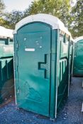 Portable plastic toilet unit ** Holes drilled in tank **