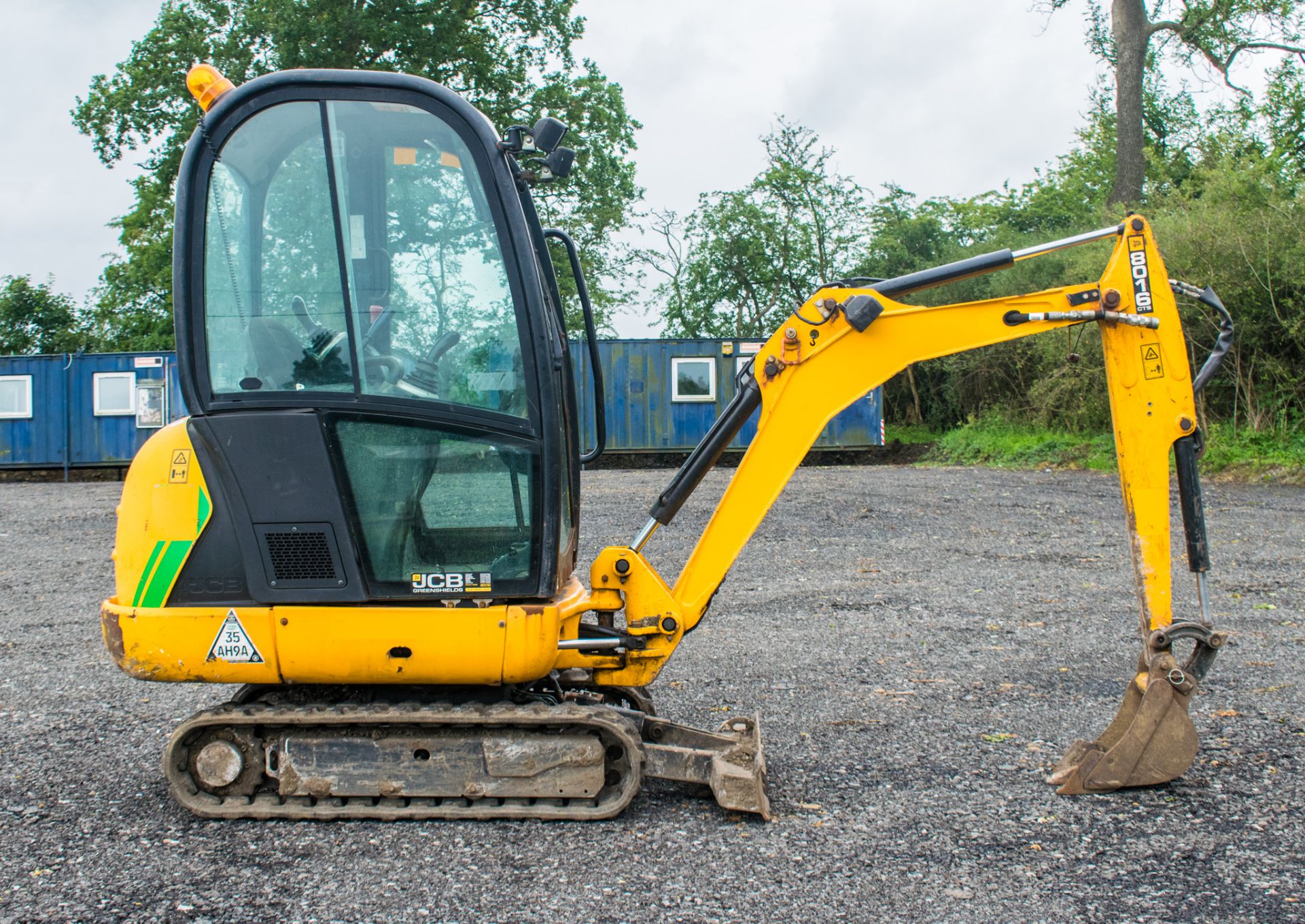 JCB 8016 CTS 1.6 tonne rubber tracked mini excavator Year: 2013 S/N: 71384 Recorded Hours: 1254 - Image 7 of 17