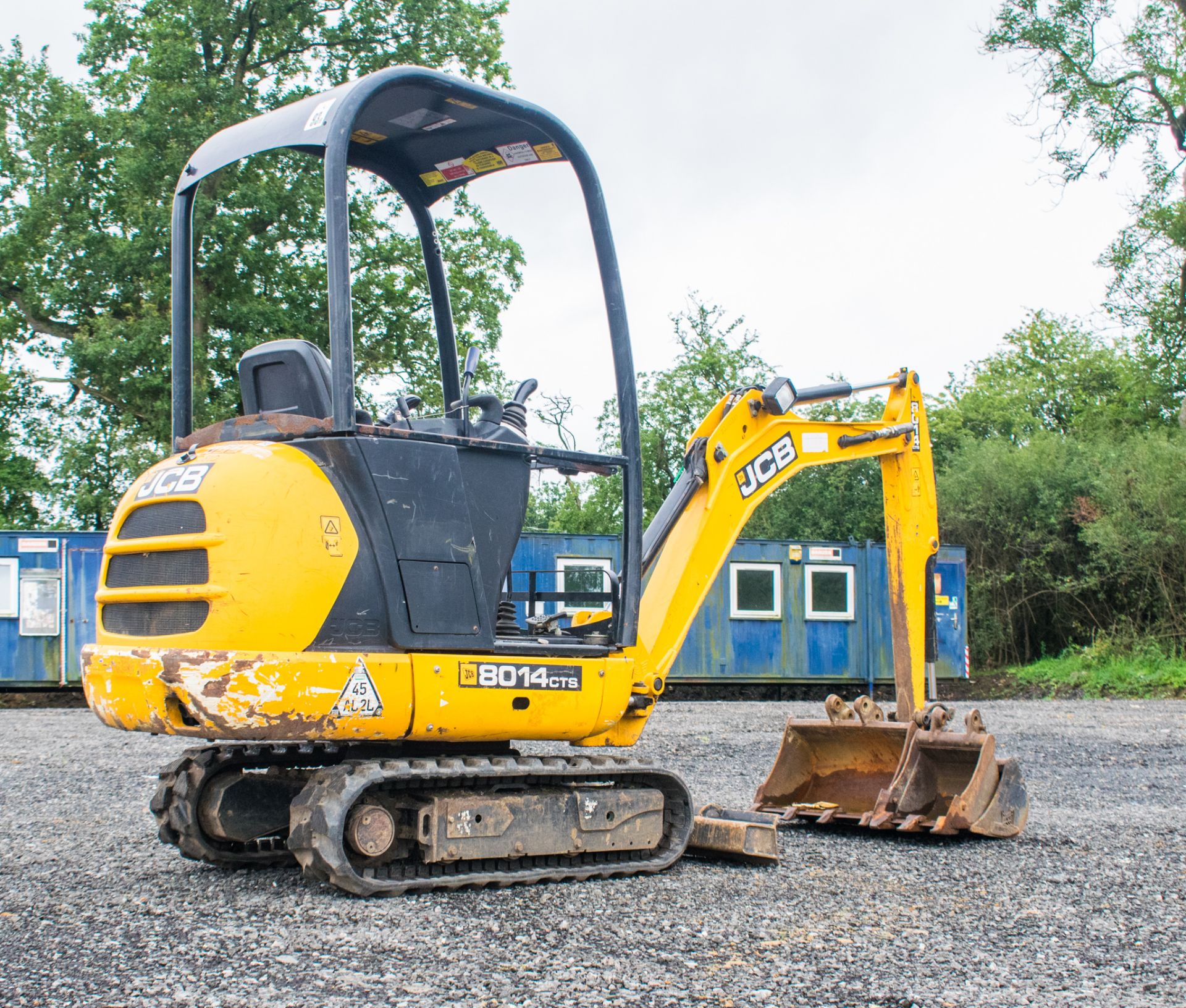 JCB 8014 CTS 1.4 tonne rubber tracked mini excavator  Year: 2014 S/N: 70501 Recorded Hours: 1178 - Image 3 of 18