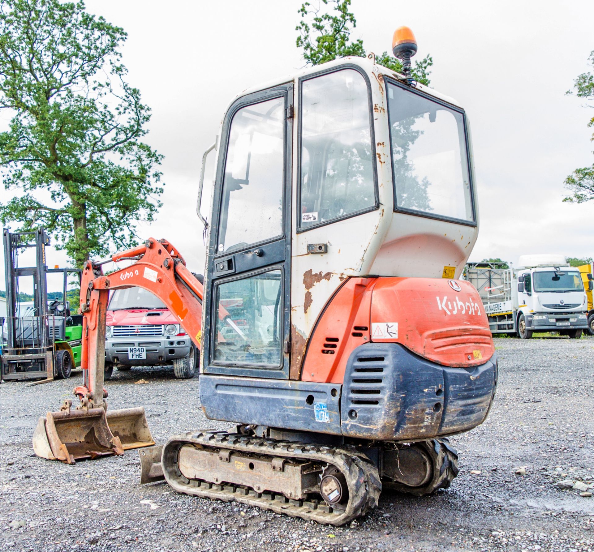 Kubota KX36-3 1.5 tonne rubber tracked mini excavator Year: 2008 S/N: 77962 Recorded Hours: 3772 - Image 4 of 19