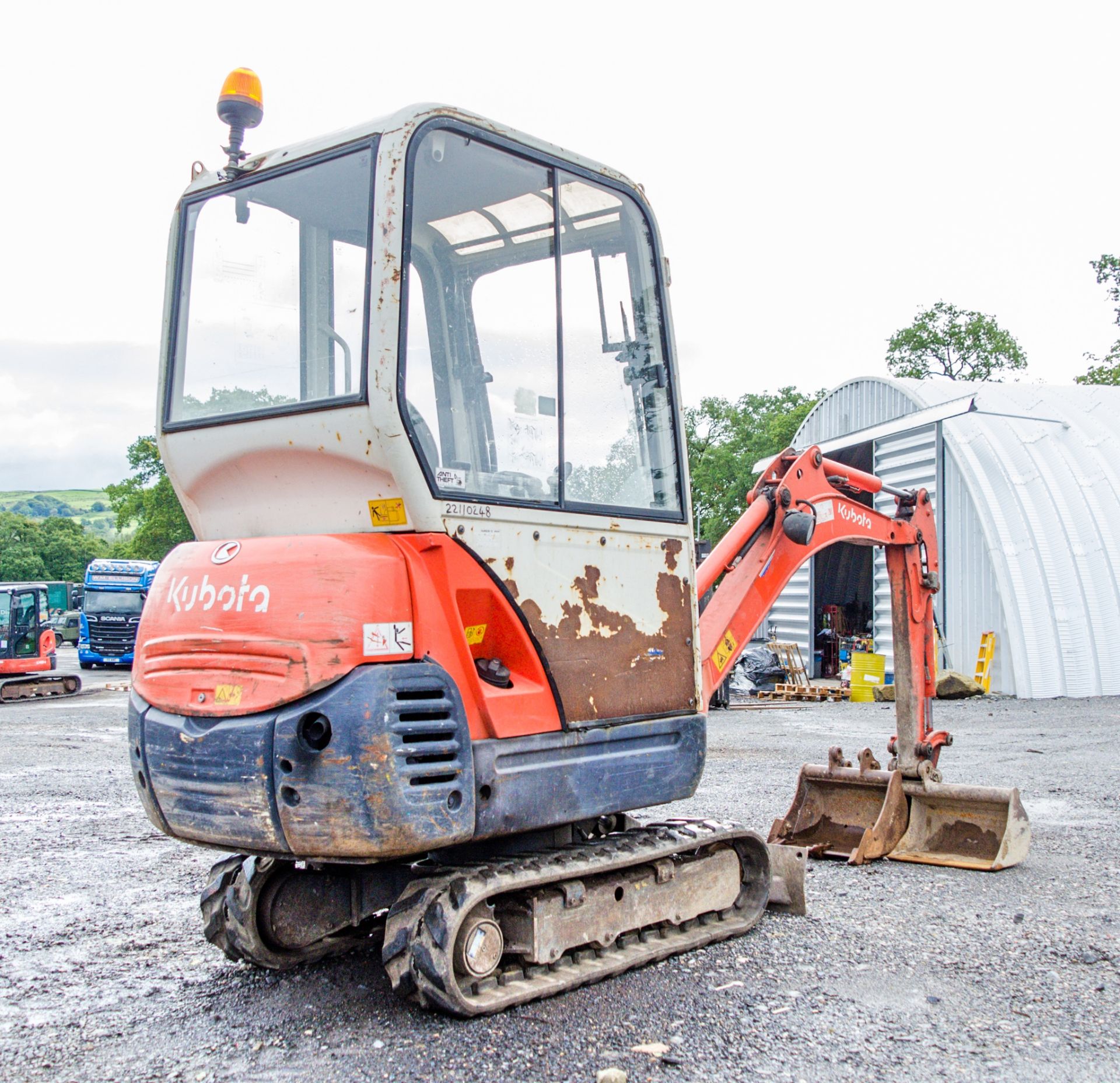 Kubota KX36-3 1.5 tonne rubber tracked mini excavator Year: 2008 S/N: 77962 Recorded Hours: 3772 - Image 3 of 19