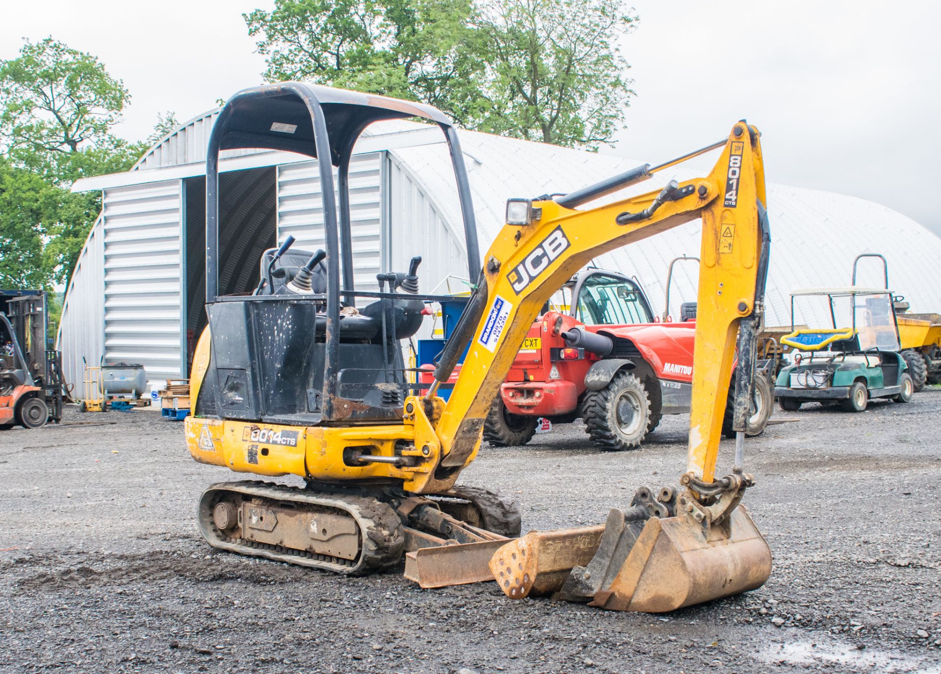 JCB 8014 CTS 1.4 tonne rubber tracked mini excavator  Year: 2014 S/N: 2070505 Recorded Hours: 1417 - Image 2 of 18