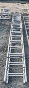 2 stage aluminium roofing ladder