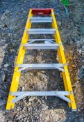 6 tread glass fibre framed step ladder