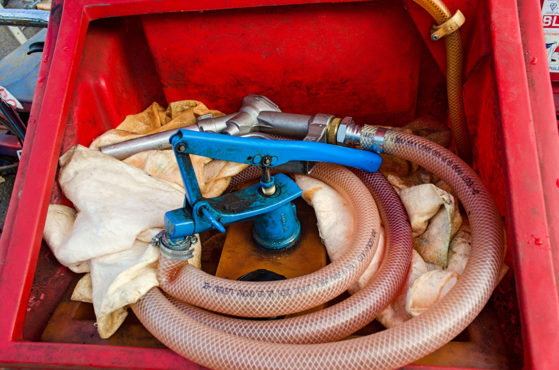 Kaddi 100 litre mobile fuel bowser c/w hand pump, delivery hose & nozzle - Bild 2 aus 2