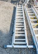 3 stage extending aluminium ladder