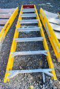 8 tread glass fibre framed step ladder