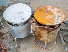 2 - gas fired dust bin heaters