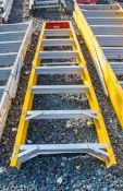 8 tread glass fibre framed step ladder