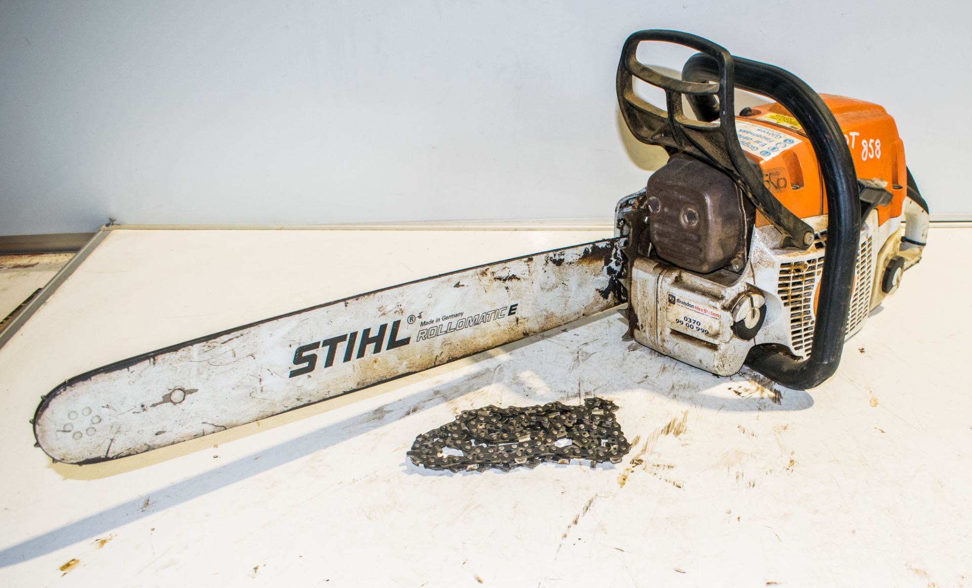 Stihl MS362C petrol driven chainsaw ** Chain disconnected **