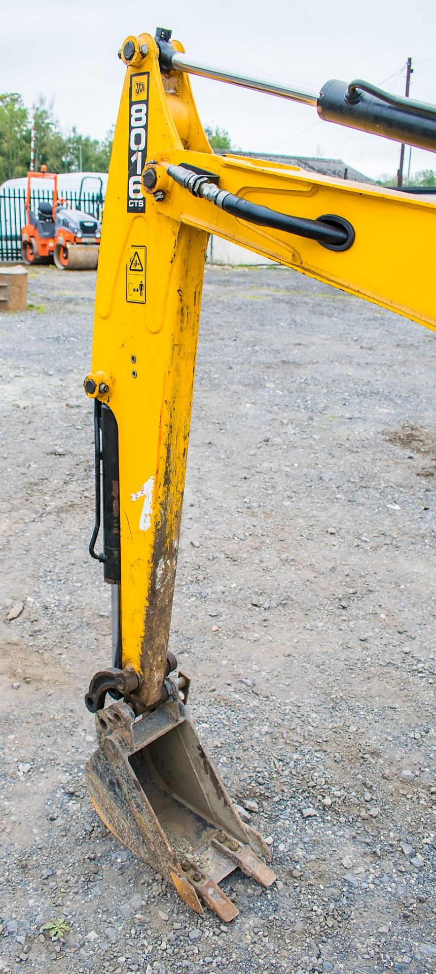 JCB 8016 1.6 tonne rubber tracked excavator  Year: 2015 S/N: 1733 Recorded Hours: 1861 A669405 - Image 13 of 20