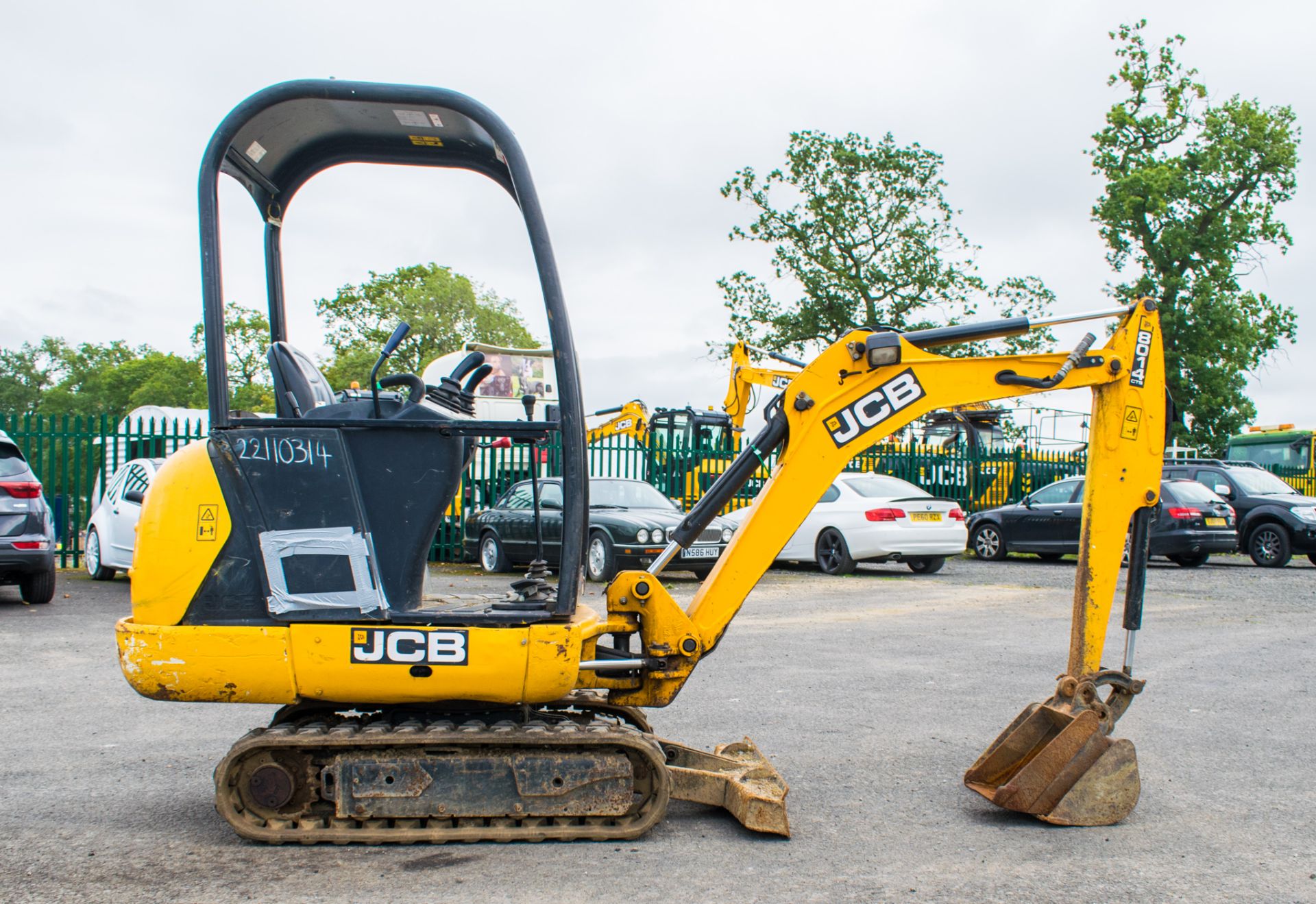 JCB 8014 CTS 1.4 tonne rubber tracked mini excavator  Year: 2014 S/N: 70481 Recorded Hour: 1527 - Image 7 of 17