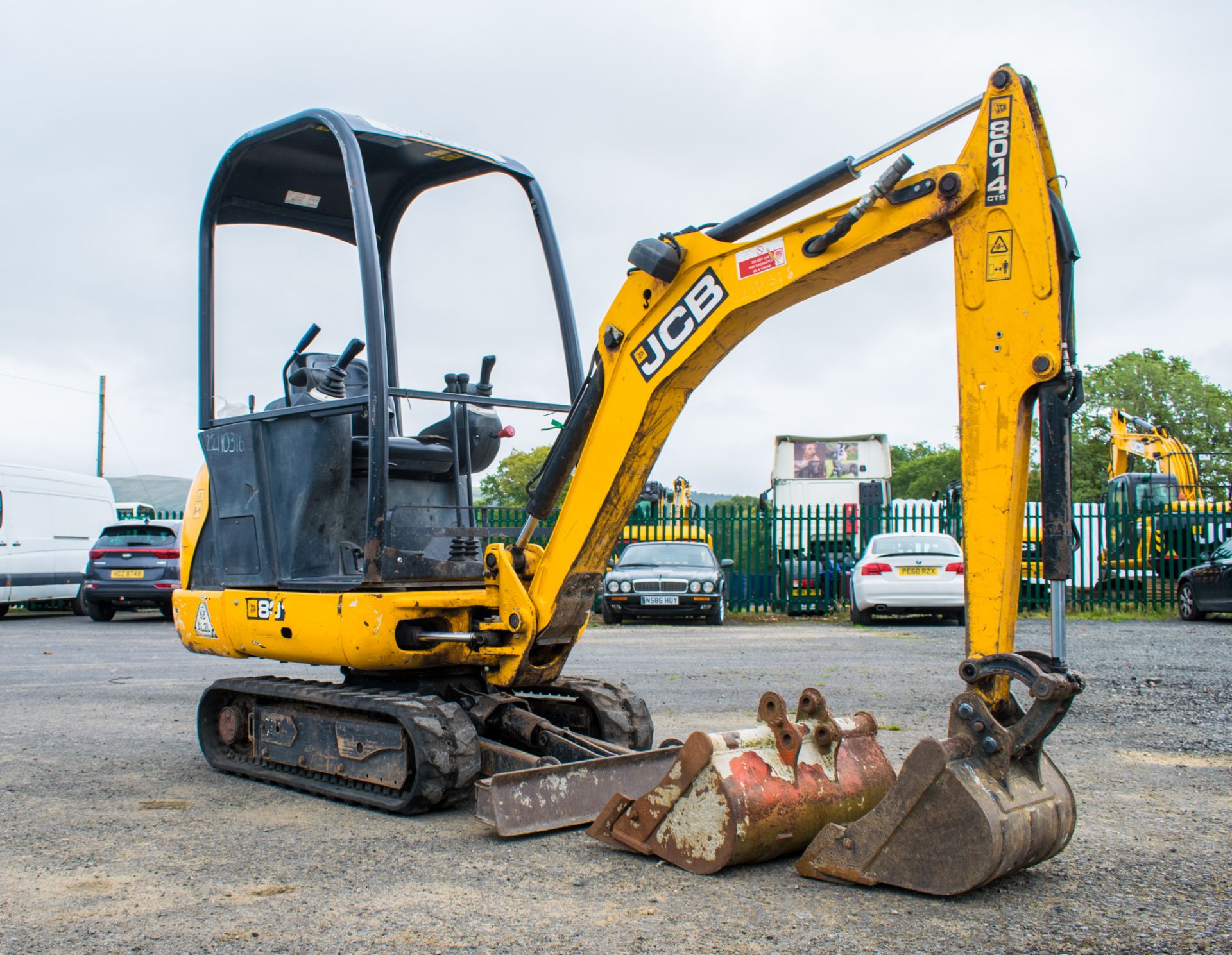 JCB 8014 CTS 1.4 tonne rubber tracked mini excavator  Year: 2014 S/N: 70483 Recorded Hour: 1700 - Image 2 of 18