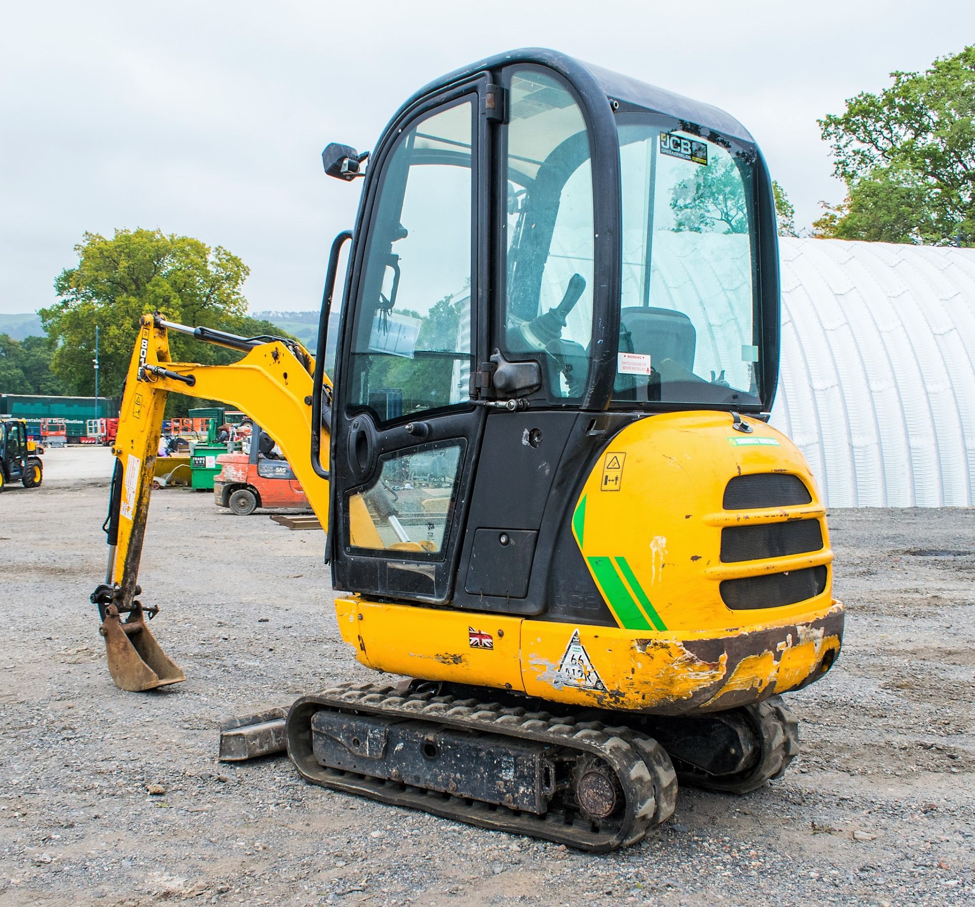 JCB 8016 1.6 tonne rubber tracked excavator  Year: 2013 S/N: 71469 Recorded Hours: 1855 A602773 - Image 4 of 18