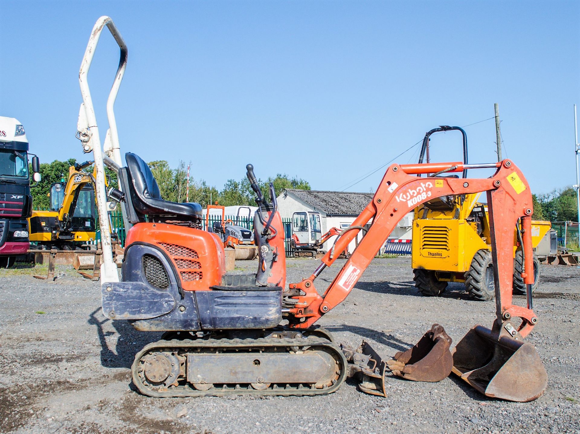 Kubota KX008-3 0.8 tonne rubber tracked micro excavator Year: 2006 S/N: 13422 Recorded Hours: 1607 - Image 8 of 17