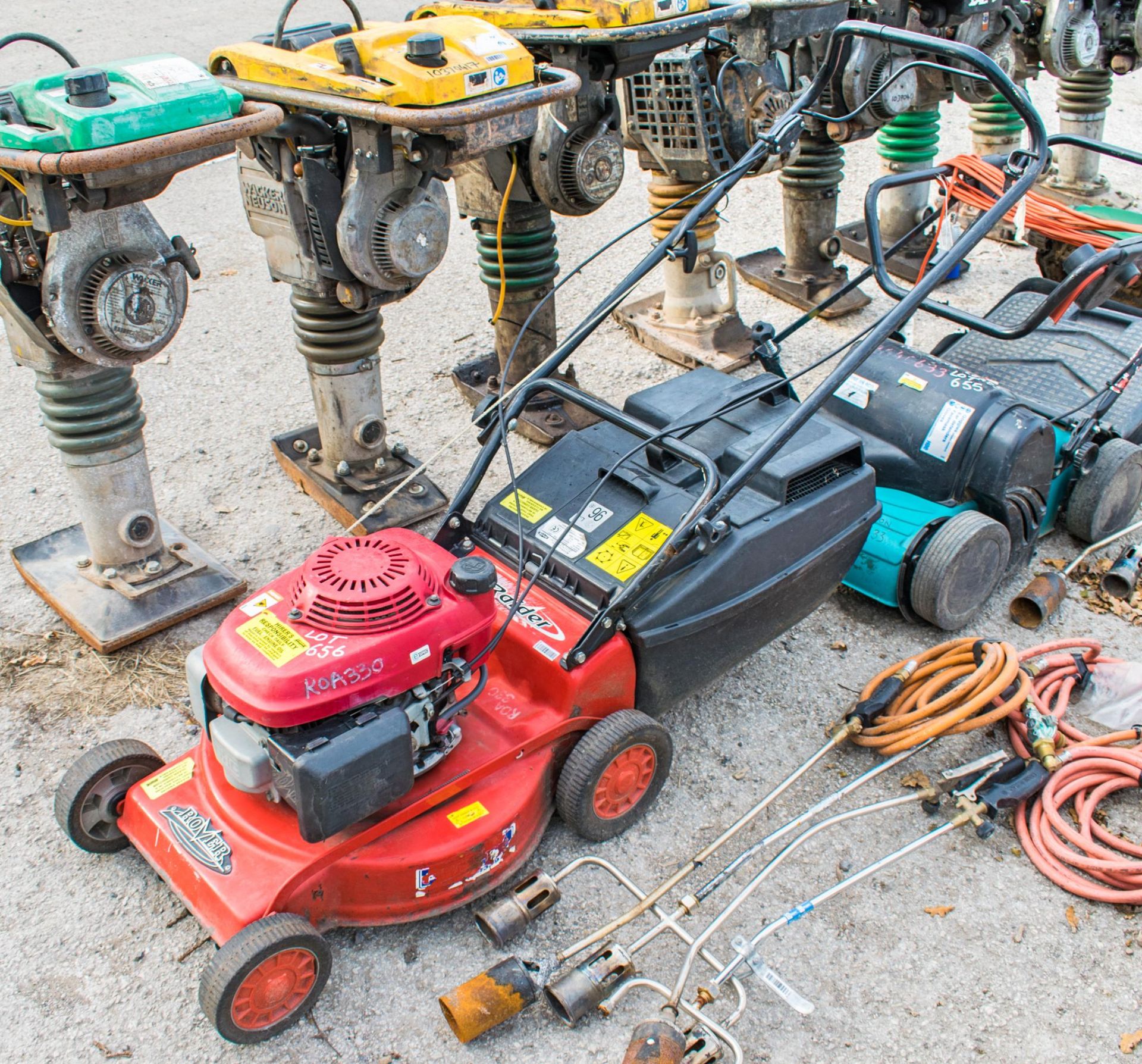 Rover Raider petrol driven lawn mower