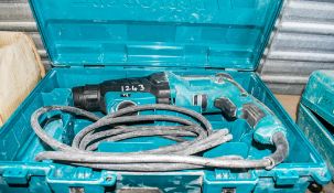 Makita 110v SDS rotary hammer drill C/w carry case ** Plug cut off ** CO
