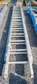 2 stage extending aluminium ladder