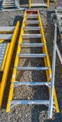 10 tread glass fibre framed step ladder