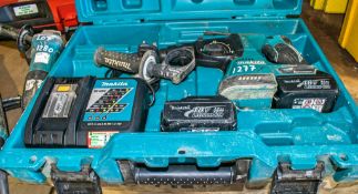 Makita 18v cordless SDS rotary hammer drill c/w 2 batteries, charger & carry case A643972