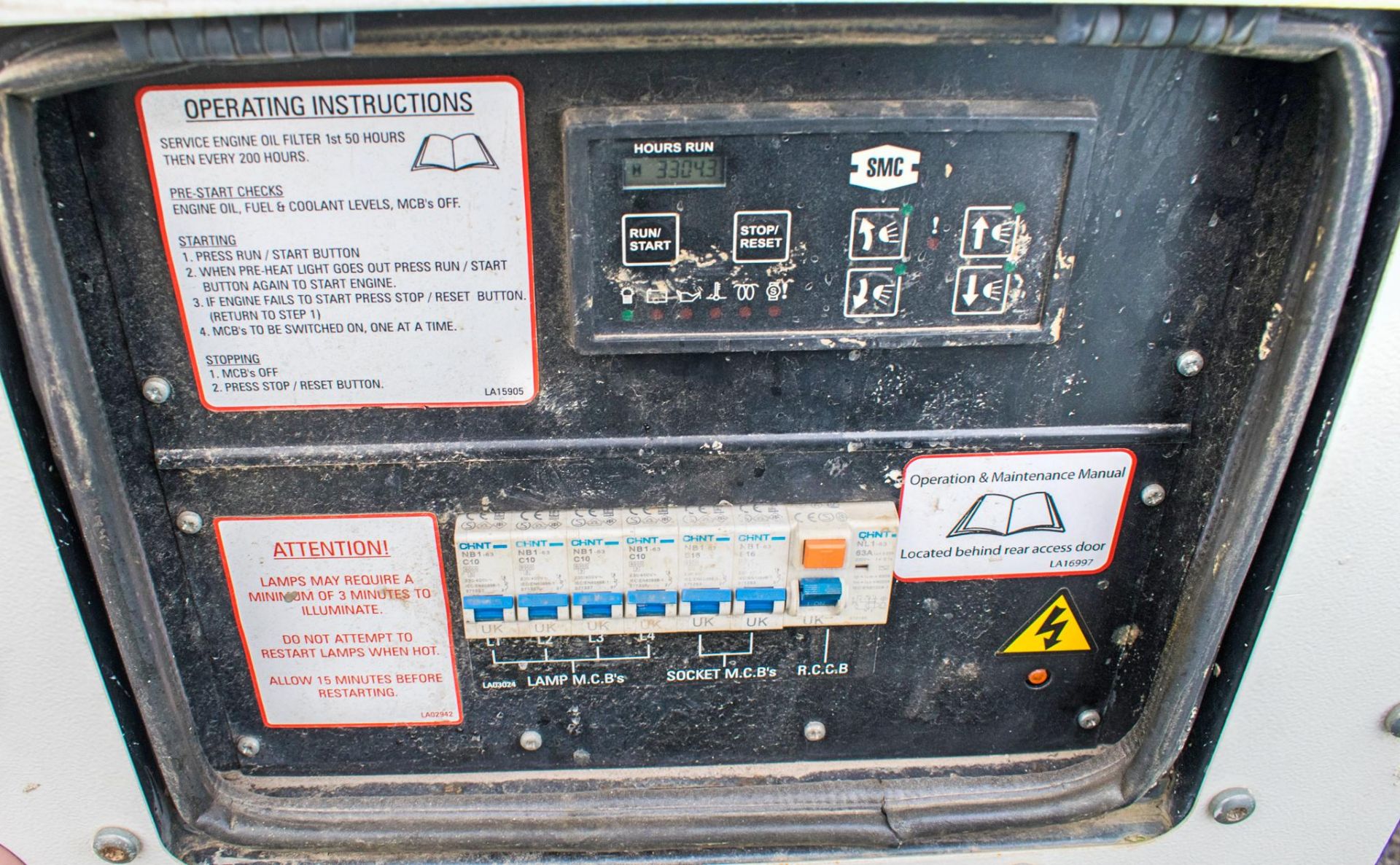 SMC TL-90 diesel driven fast tow lighting tower Year: 2012 S/N: T90129431 Recorded Hours: 3304 - Image 3 of 5