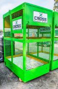 Steel drum store cage Height: 2.5 metre Width: 1.8 metre Depth: 1.2 metre CP