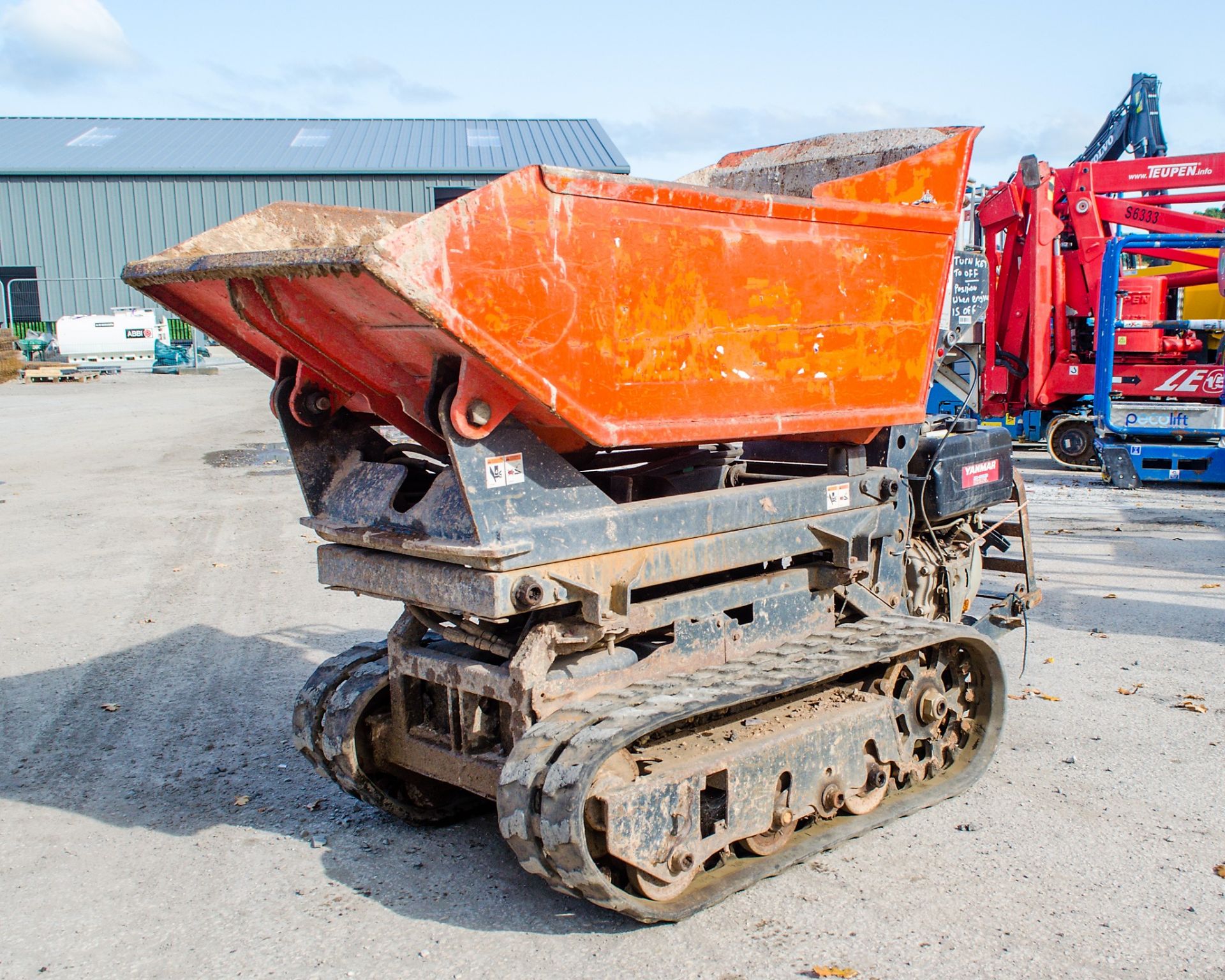 Cormidi 65 650kg diesel driven tracked walk behind Hi-Tip dumper Year: 2005 S/N: 10698740 Recorded