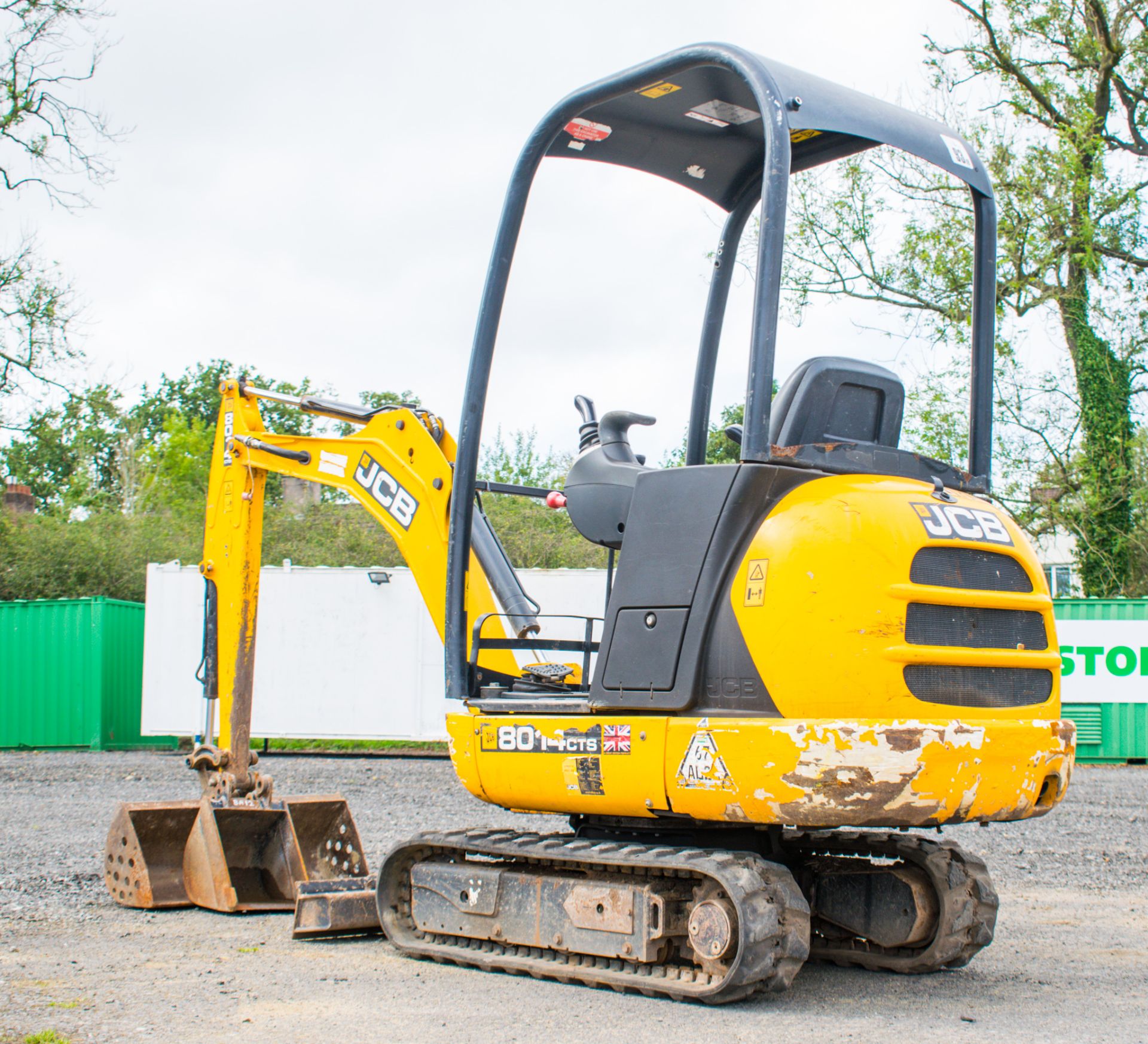 JCB 8014 CTS 1.4 tonne rubber tracked mini excavator  Year: 2014 S/N: 70474 Recorded Hour: 2199 - Image 4 of 19