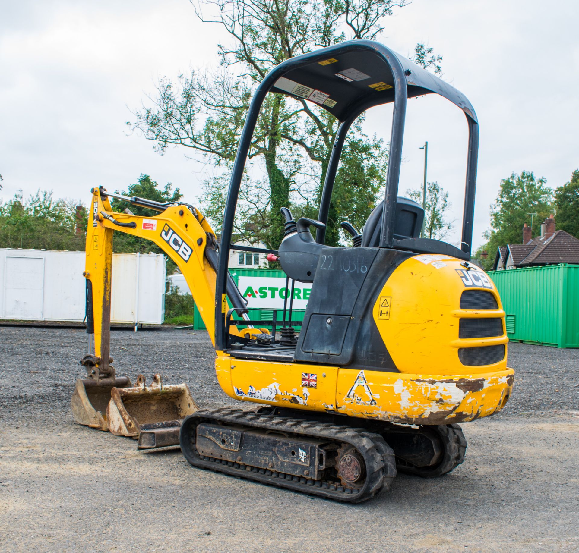 JCB 8014 CTS 1.4 tonne rubber tracked mini excavator  Year: 2014 S/N: 70483 Recorded Hour: 1700 - Image 4 of 18