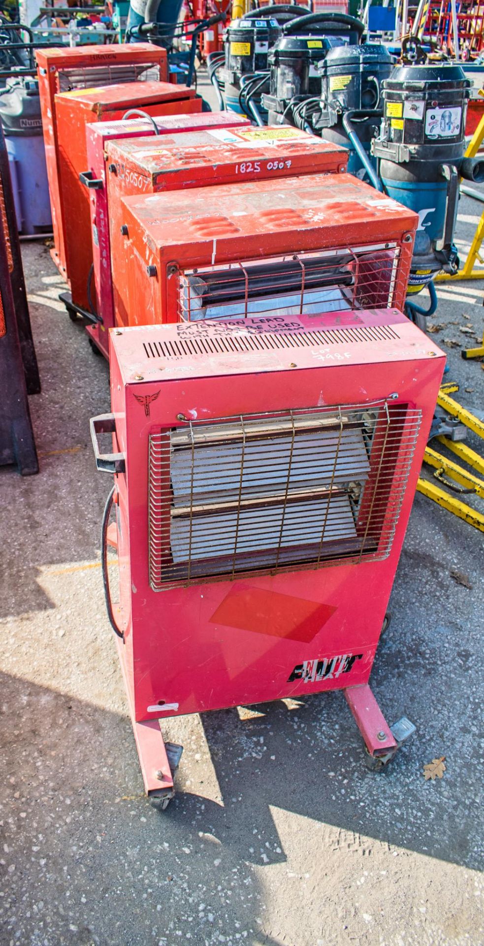 6 - 110v & 240v infra red heaters