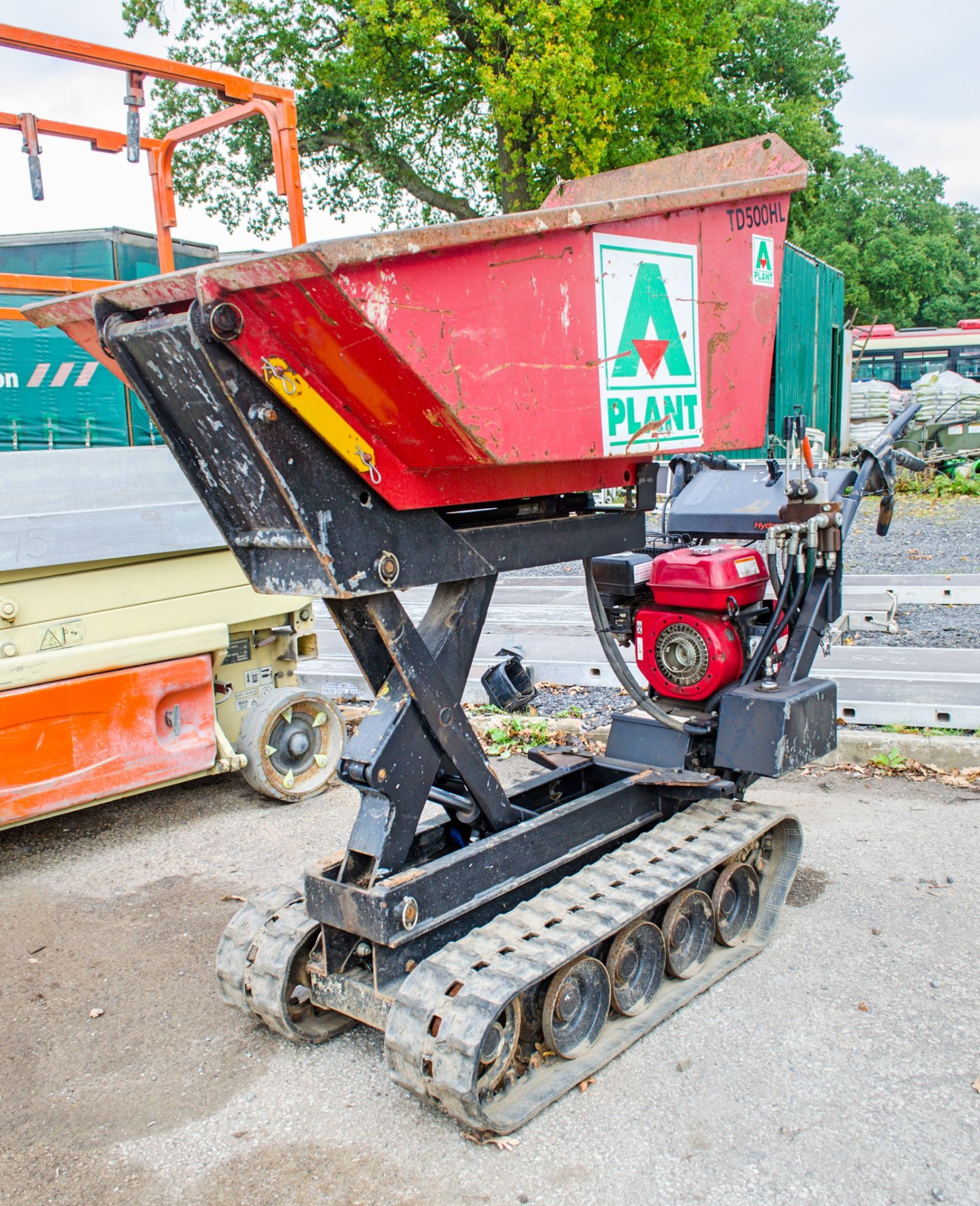 Winget TD500HL petrol driven tracked pedestrian dumper A742953 ** Pull cord assembly missing **