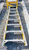 8 tread glass fibre framed step ladder