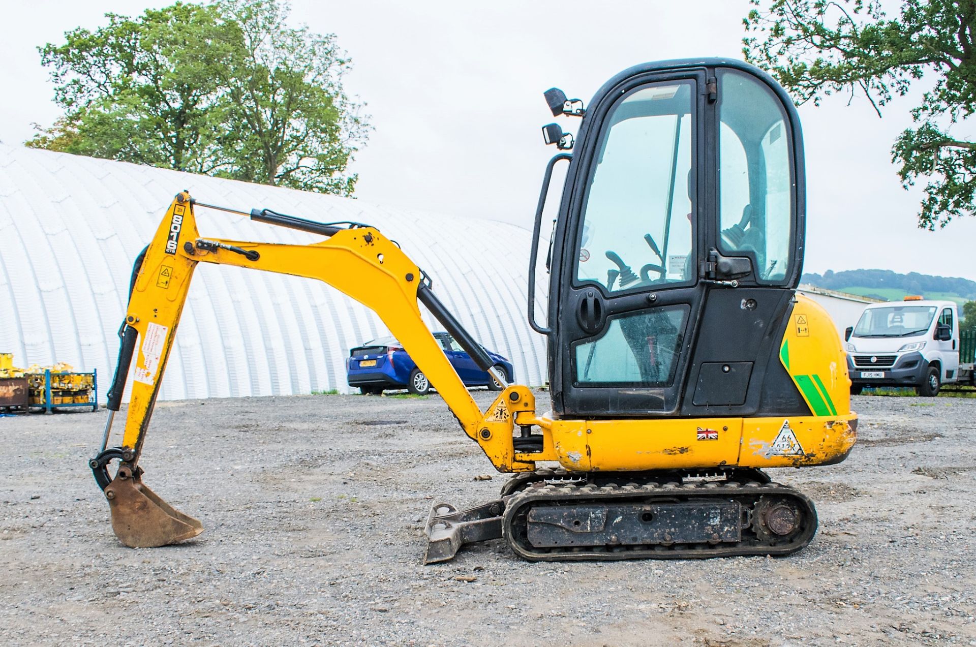 JCB 8016 1.6 tonne rubber tracked excavator  Year: 2013 S/N: 71469 Recorded Hours: 1855 A602773 - Image 8 of 18