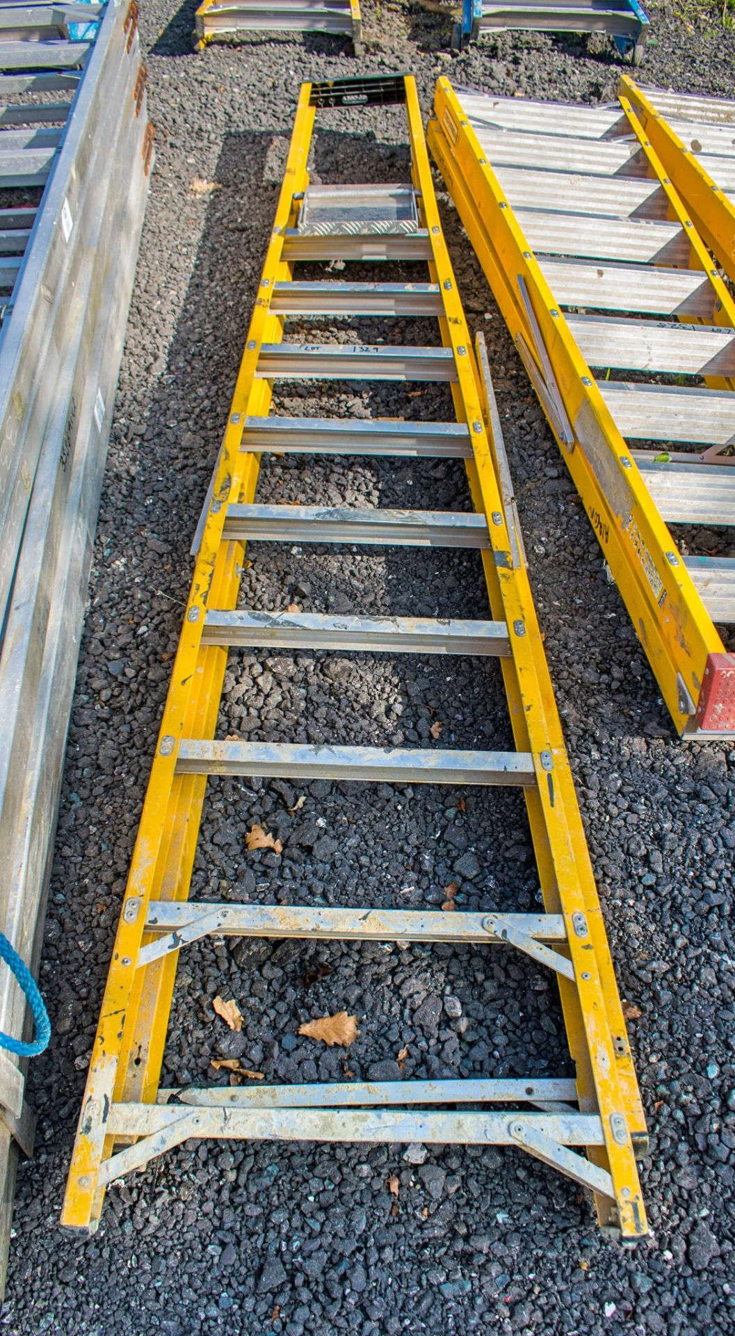 10 tread glass fibre framed step ladder