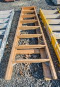 8 tread timber step ladder