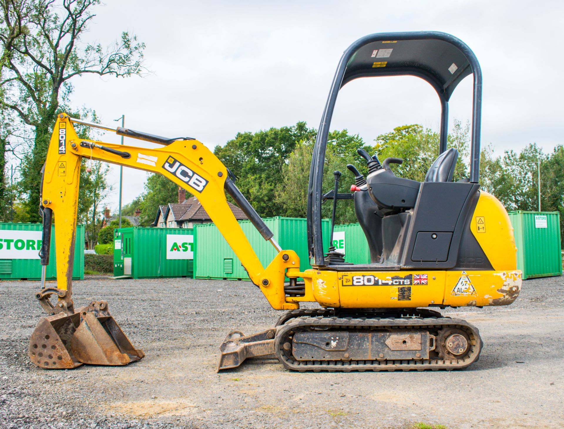 JCB 8014 CTS 1.4 tonne rubber tracked mini excavator  Year: 2014 S/N: 70474 Recorded Hour: 2199 - Image 8 of 19