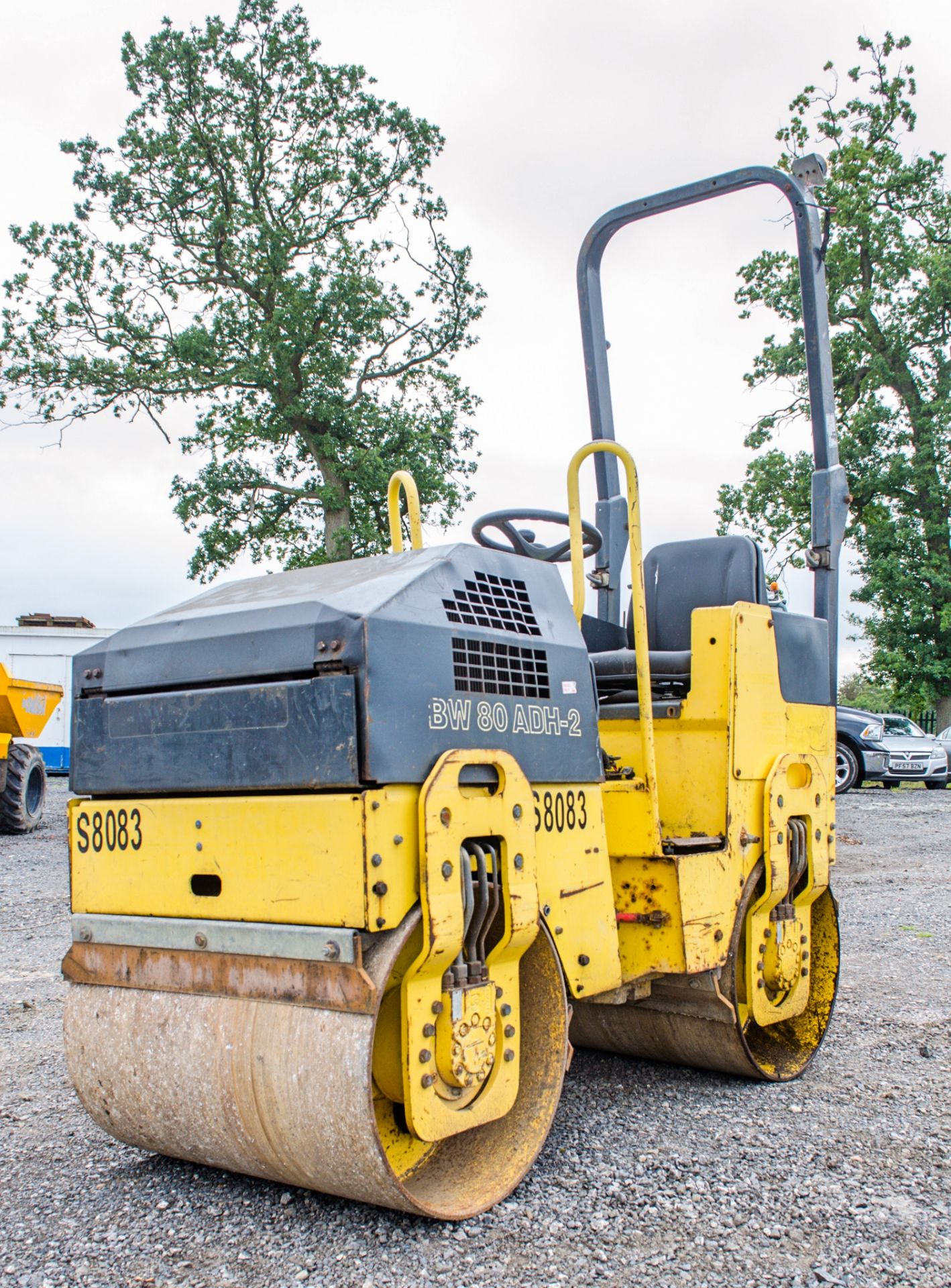 Bomag BW80 double drum ride on roller Year: 2006 S/N:101460426618 Recorded Hours: 1579 S8083