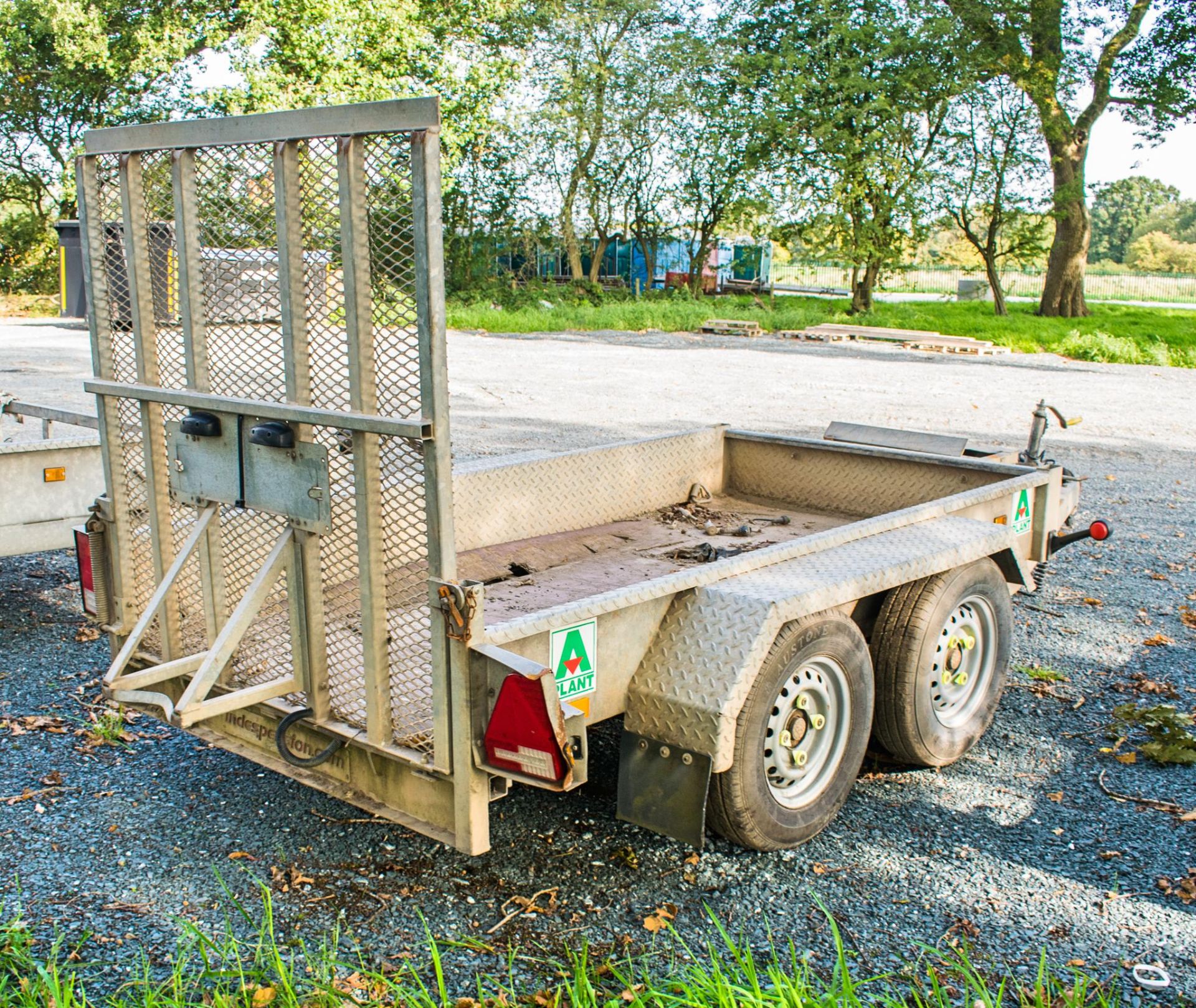 Indespension 8 ft x 4 ft tandem axle plant trailer A682692 - Image 2 of 4