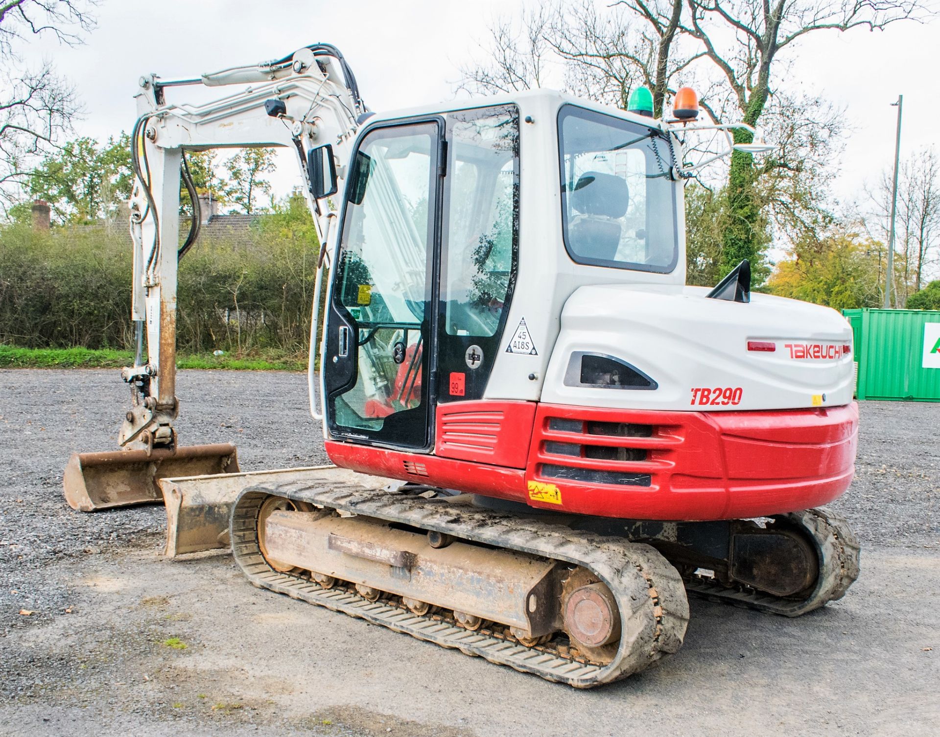 Takeuchi TB290 8.5 tonne rubber tracked excavator Year: 2014 S/N: 00158 Recorded Hours: 7040 - Image 3 of 18
