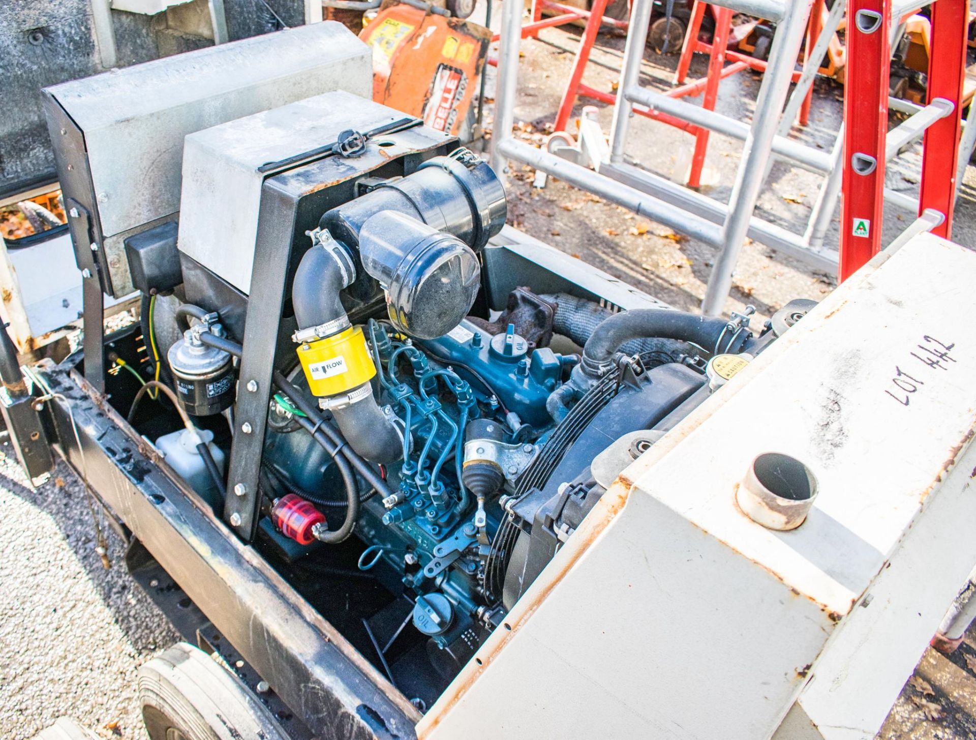 MHM MG 10000 SSK-V 10 KVA diesel driven generator  Recorded Hours: 3323 A703651 - Image 2 of 2