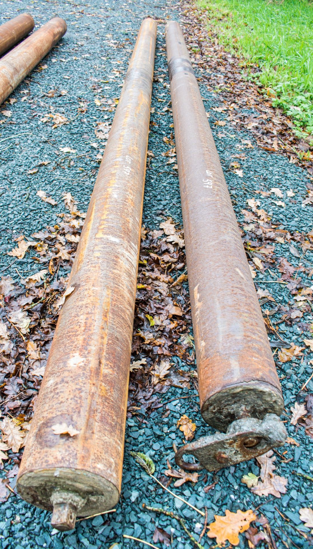 2 - roller striker tubes approximately 12 ft long