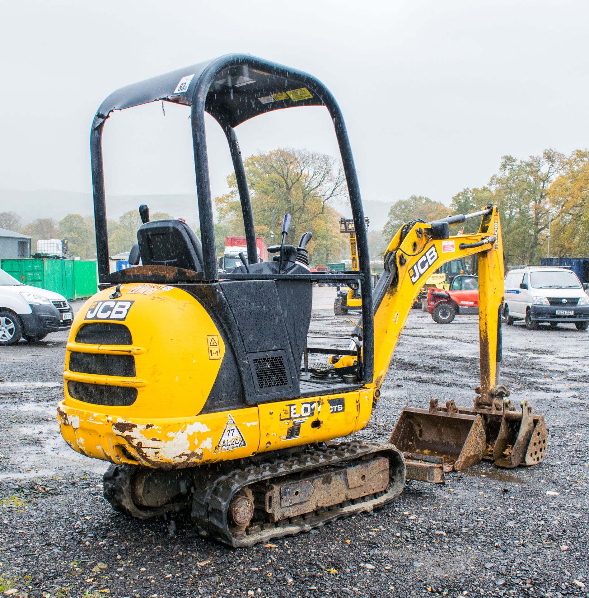 JCB 8014 CTS 1.5 tonne rubber tracked mini excavator  Year:  2014 S/N: 2070466 Recorded Hours: - Image 3 of 18