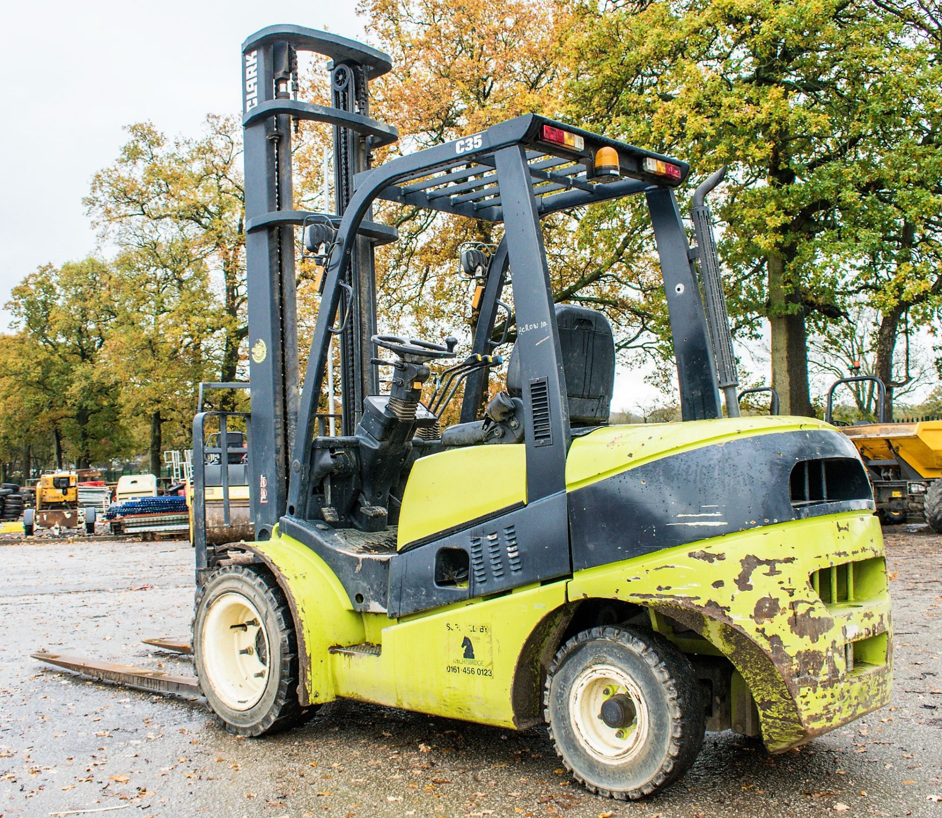 Clark C35D 3.5 tonne diesel fork lift truck Year: 2015 S/N: 25159843 Recorded Hours: 2866 N628403 - Image 4 of 16