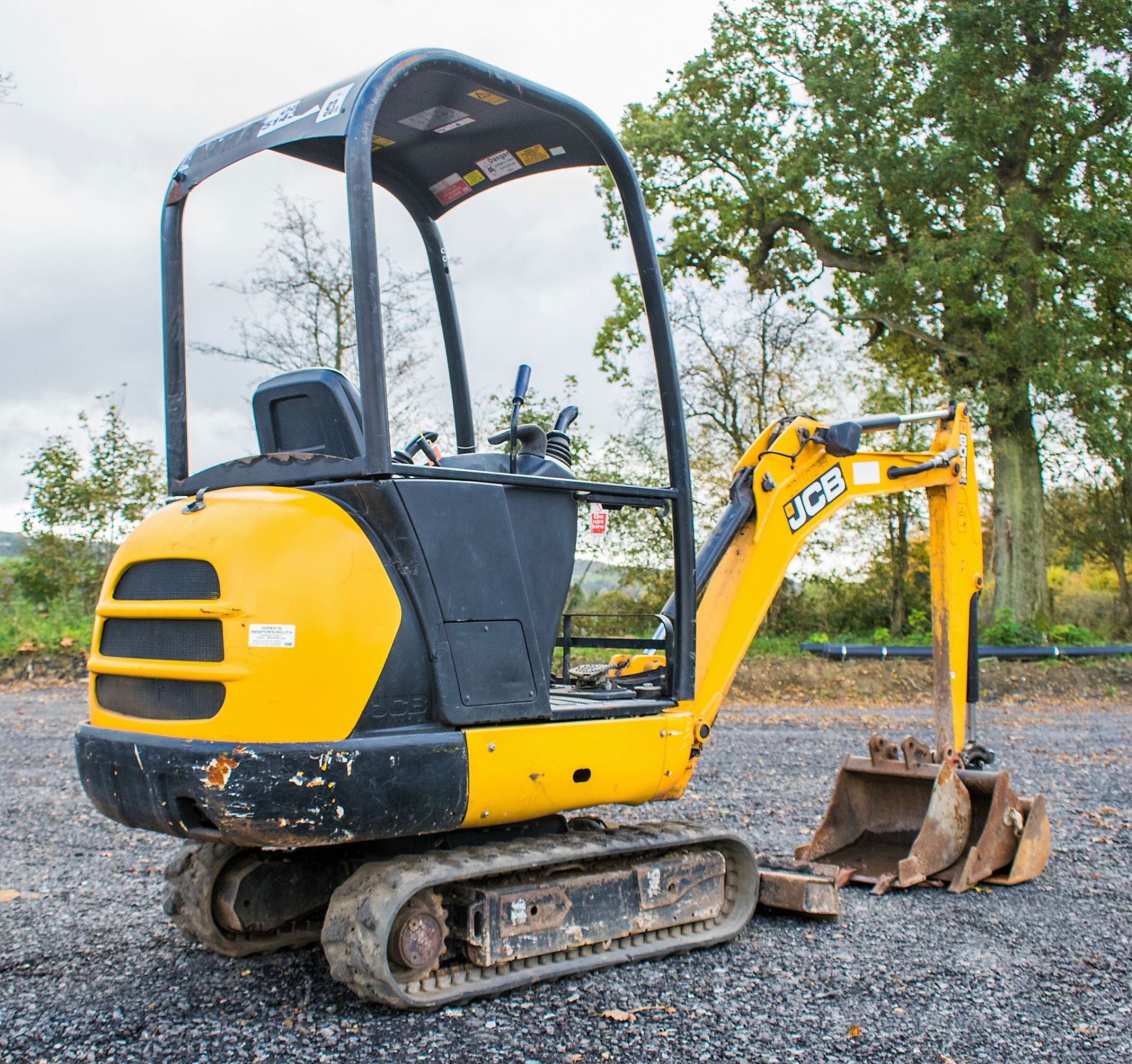 JCB 8014 CTS 1.5 tonne rubber tracked mini excavator  Year:  2014 S/N: 2070498 Recorded Hours: 1274 - Image 3 of 19