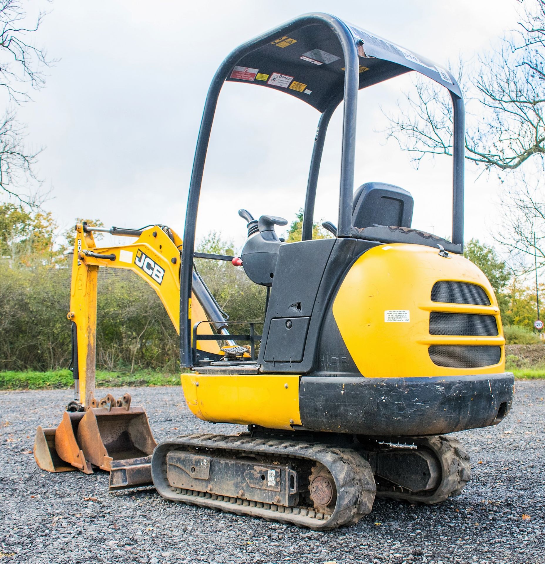 JCB 8014 CTS 1.5 tonne rubber tracked mini excavator  Year:  2014 S/N: 2070498 Recorded Hours: 1274 - Image 4 of 19